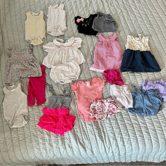 Large 6 to 9 Month baby Girl Clothing Bundle Summer - Picture 5 of 7